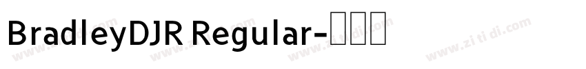 BradleyDJR Regular字体转换
